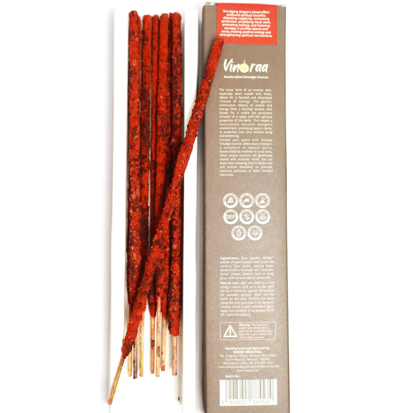 Dragon’s Blood crystal smudge incense for meditation