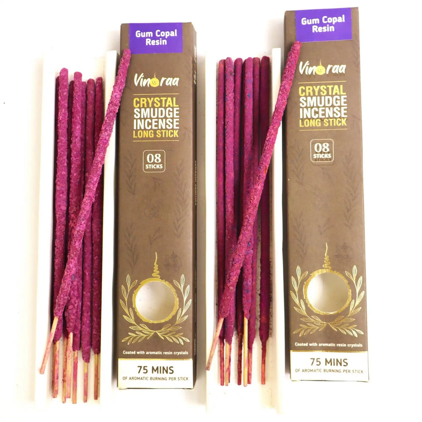 Gum copal crystal smudge incense for meditation