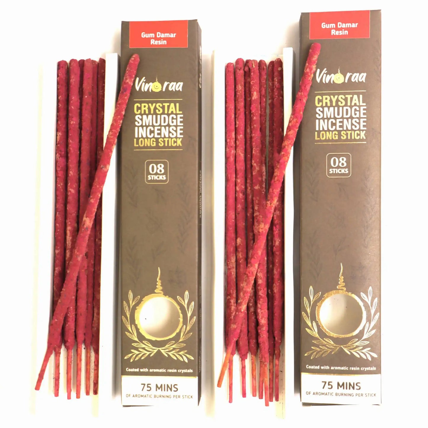 Gum damar crystal smudge incense for cleansing
