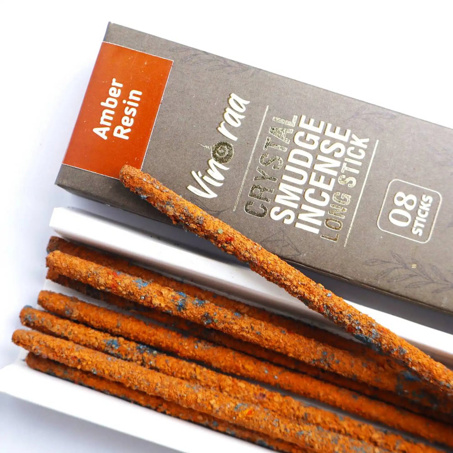 Natural amber resin crystal smudge incense sticks