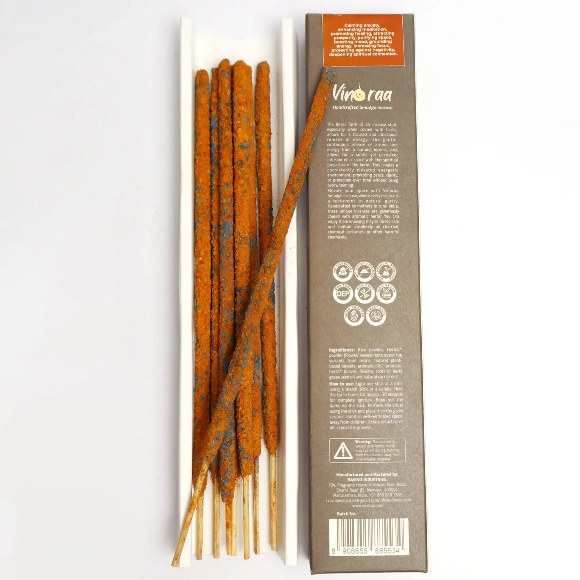 Aromatic amber resin long incense sticks