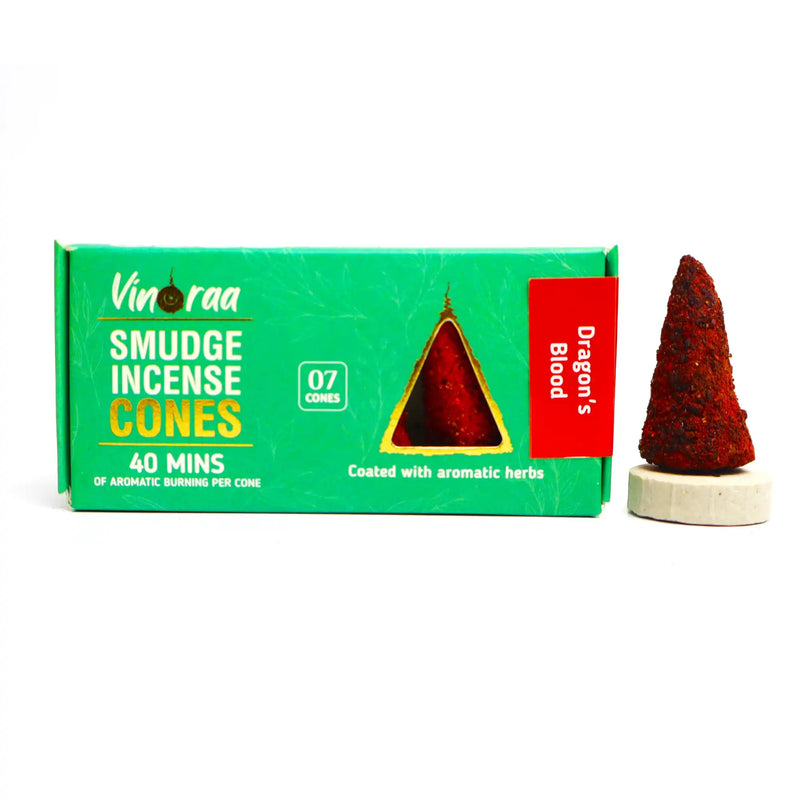 Dragon’s Blood Crystal Smudge Incense Cones