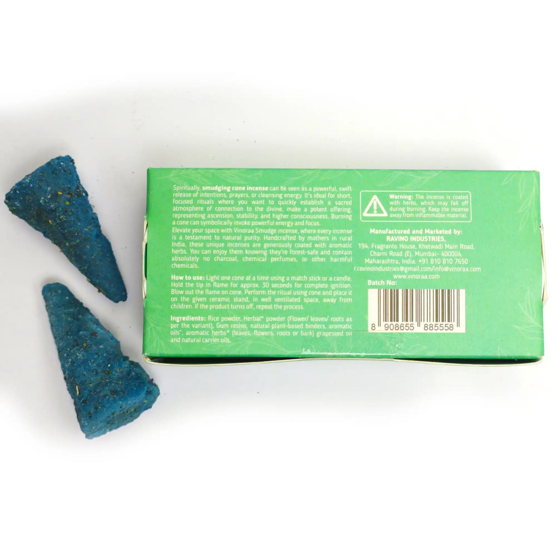 Crystal-infused frankincense resin incense cones