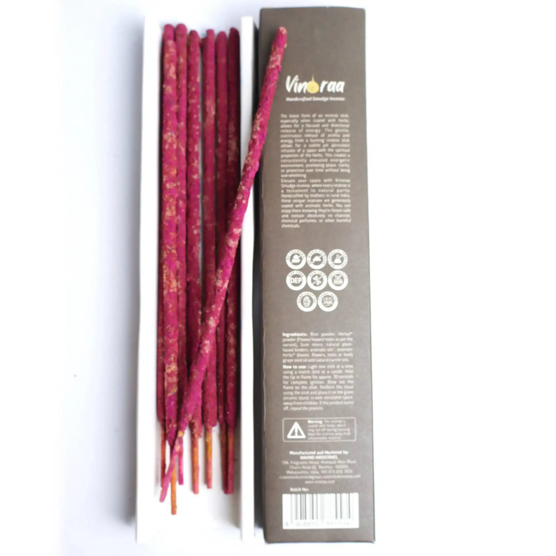 Gum damar smudge incense long sticks for meditation
