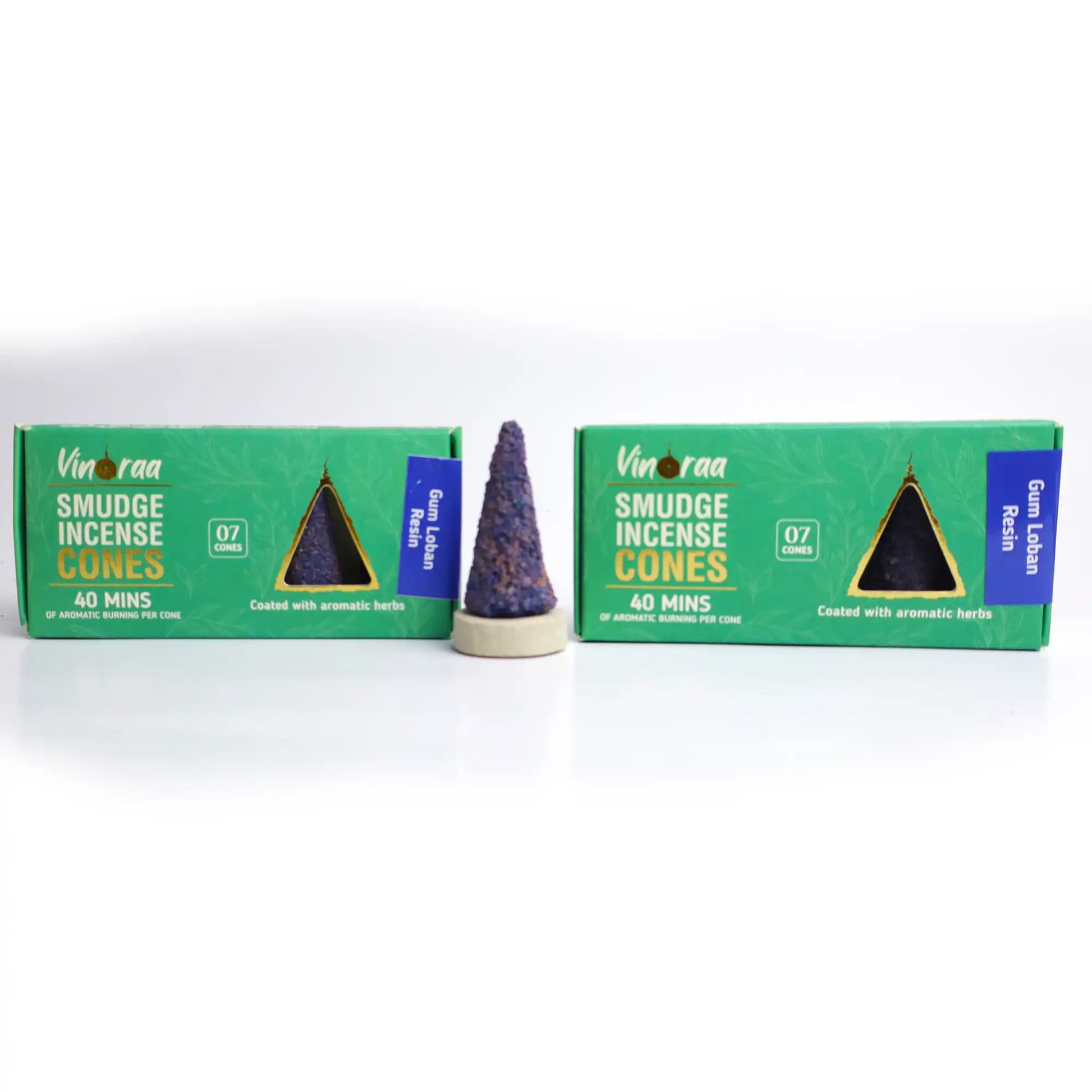 Crystal smudge cones for cleansing and rituals