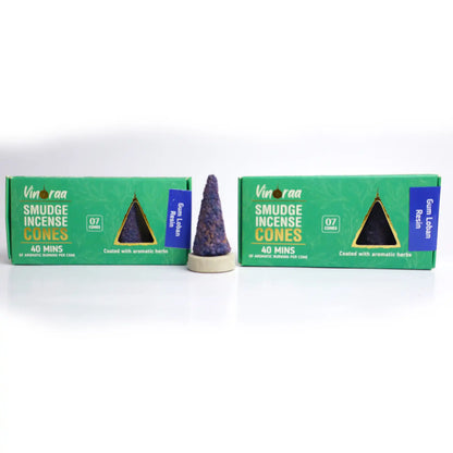 Crystal smudge cones for cleansing and rituals