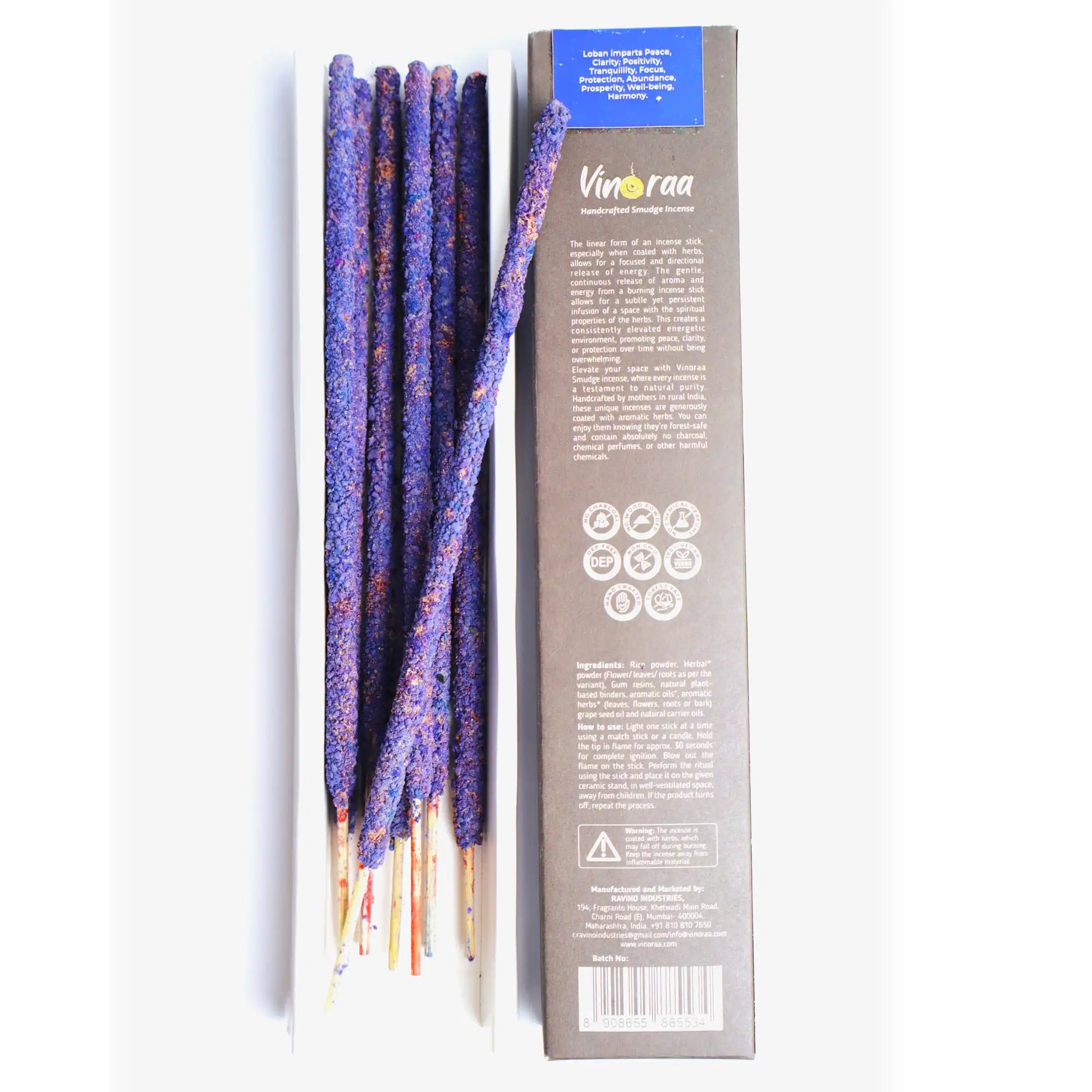 Gum Loban smudge incense long sticks for meditation