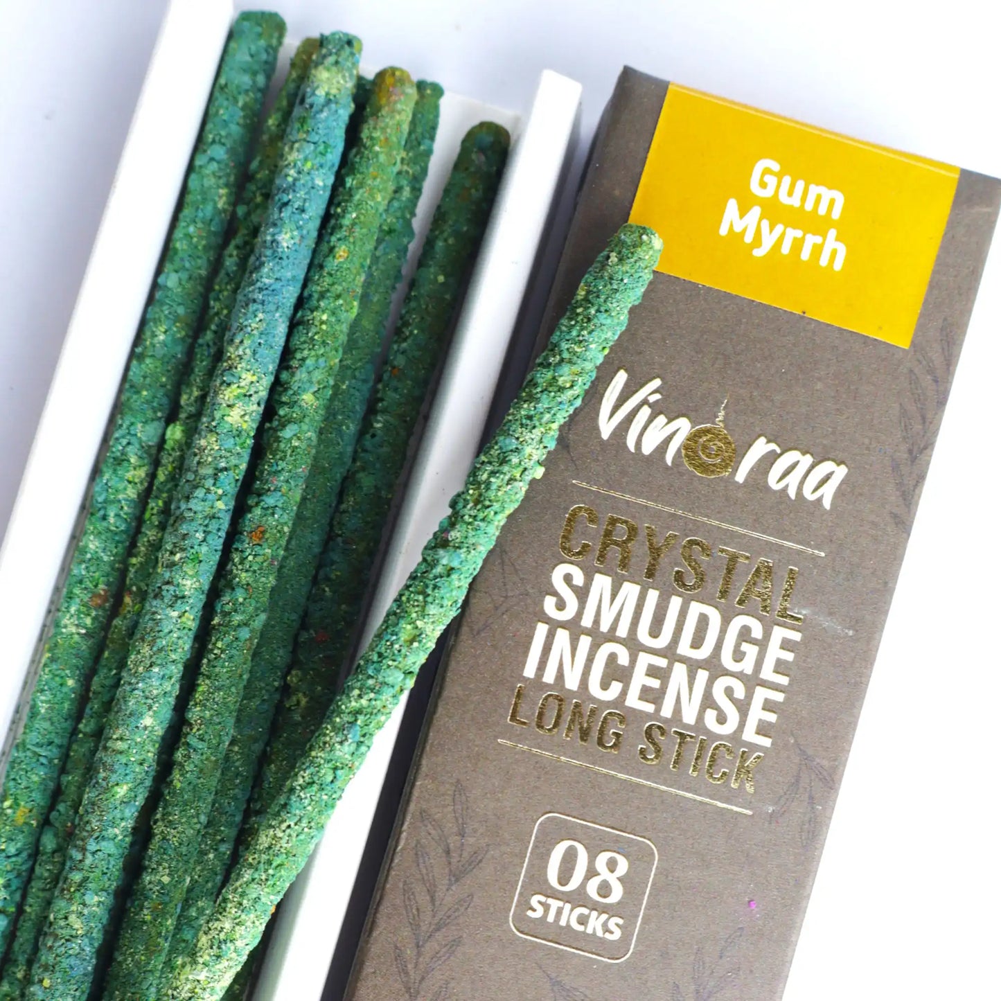 Gum Myrrh smudge incense long sticks for meditation