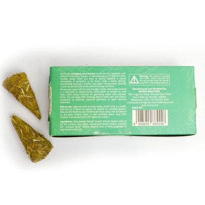 Herbal lemongrass botanical smudge incense cones