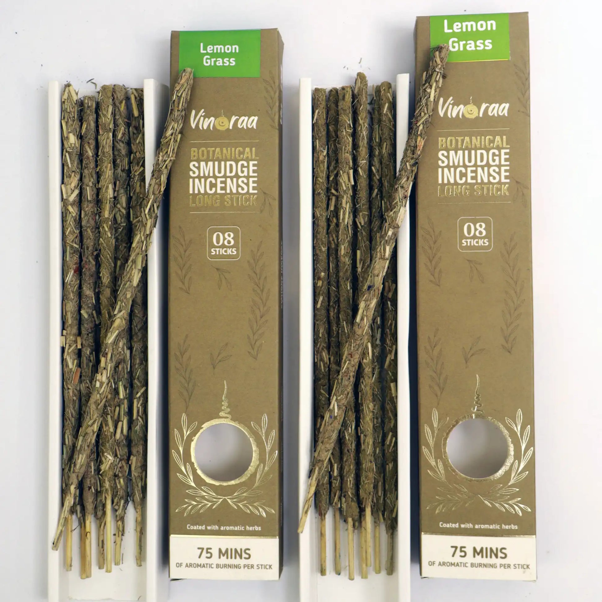 Handcrafted lemongrass botanical smudge incense sticks