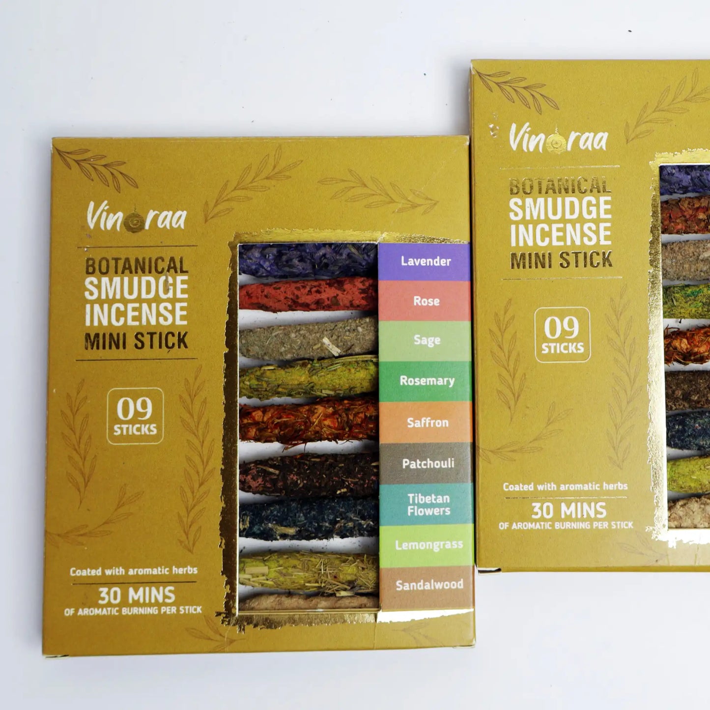 Mini botanical incense sticks for cleansing