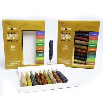 Natural mini smudge incense sticks for meditation