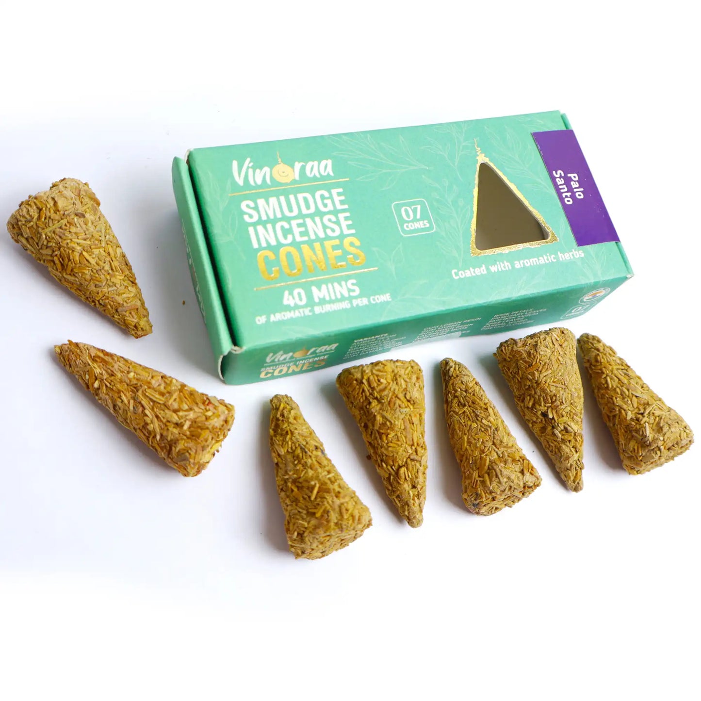 Palo Santo botanical smudge incense cones pack of 7