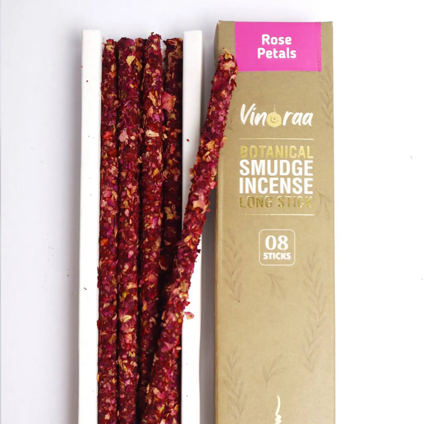 Rose petals botanical smudge incense long sticks