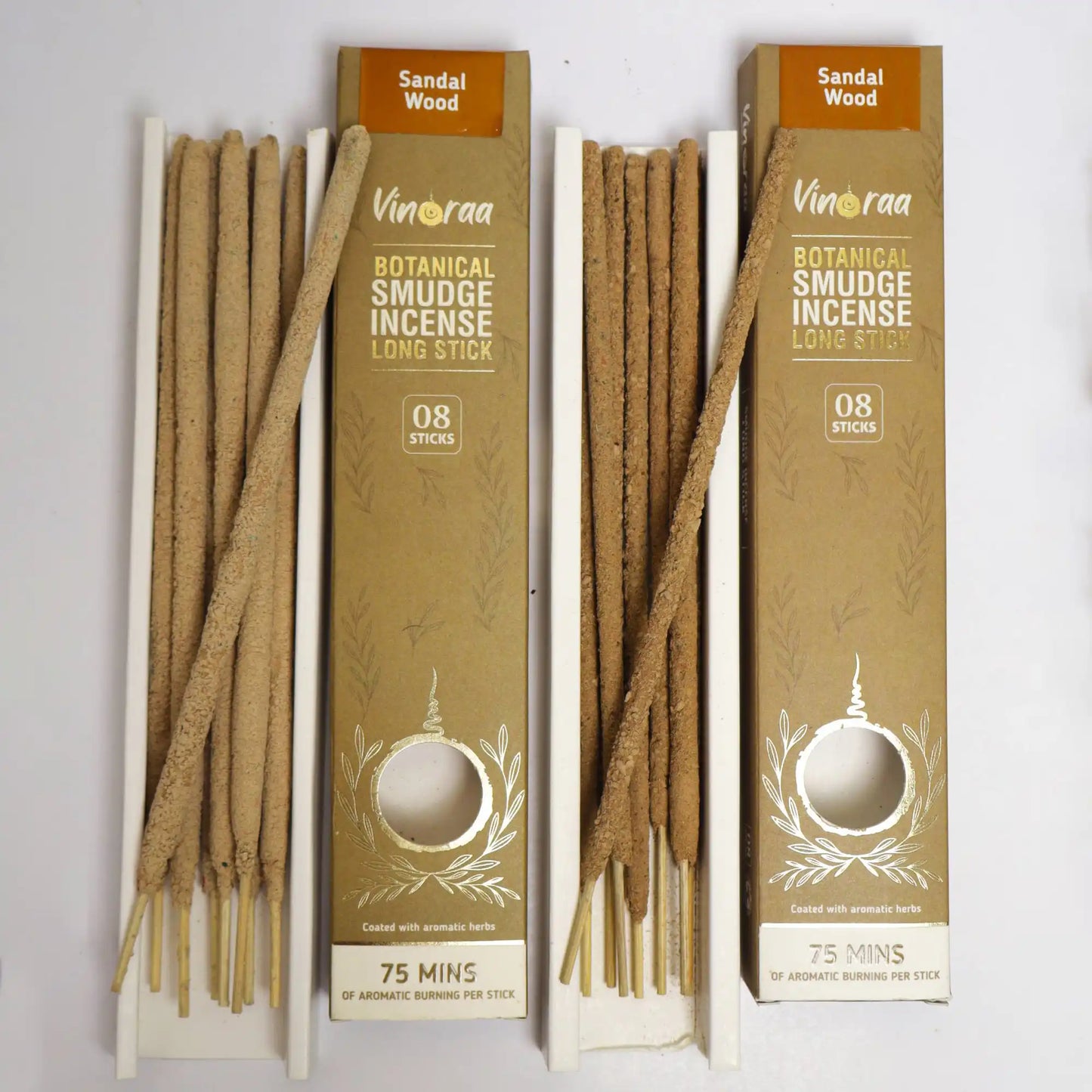 Handcrafted sandalwood botanical smudge incense sticks