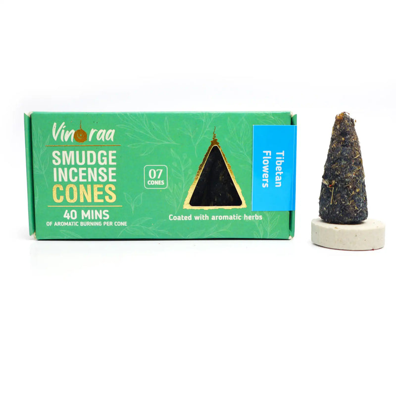 Tibetan Flowers Botanical Smudge Incense Cones
