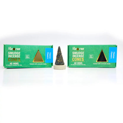 Handcrafted Tibetan flower herbal incense cones