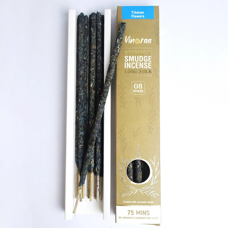 Tibetan Flowers Botanical Smudge Incense Long Sticks