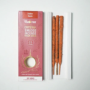 Amber Resin Crystal Smudge Incense Thick Stick