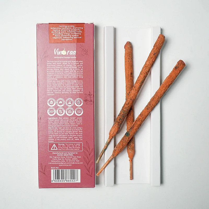 Amber Resin Crystal Smudge Incense Thick Stick