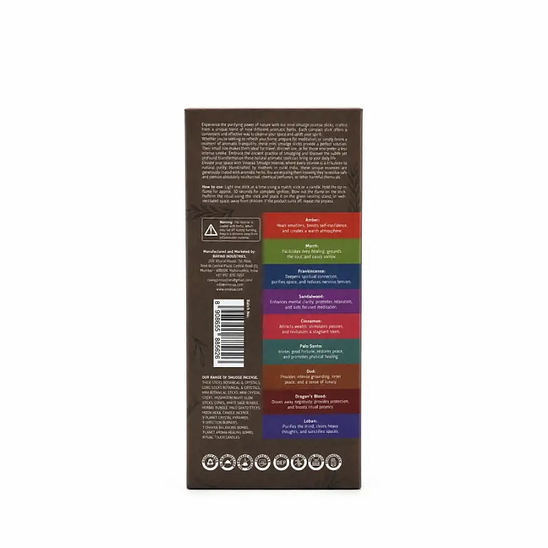 Crystal Smudge Incense Mini Sticks