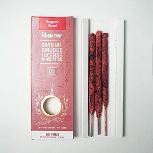 Dragon’s Blood Crystal Smudge Incense Thick Stick