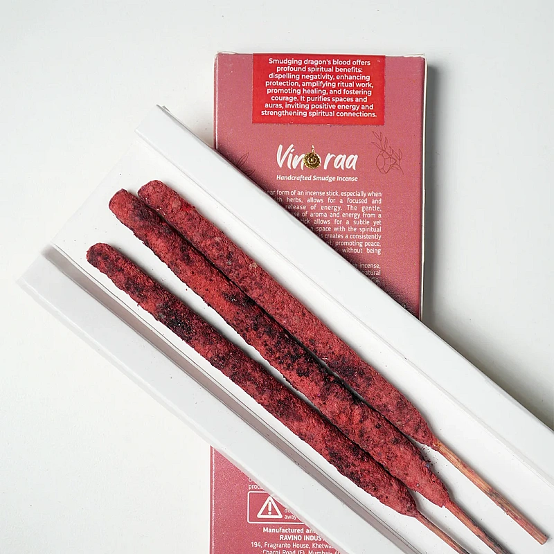 Dragon’s Blood Crystal Smudge Incense Thick Stick