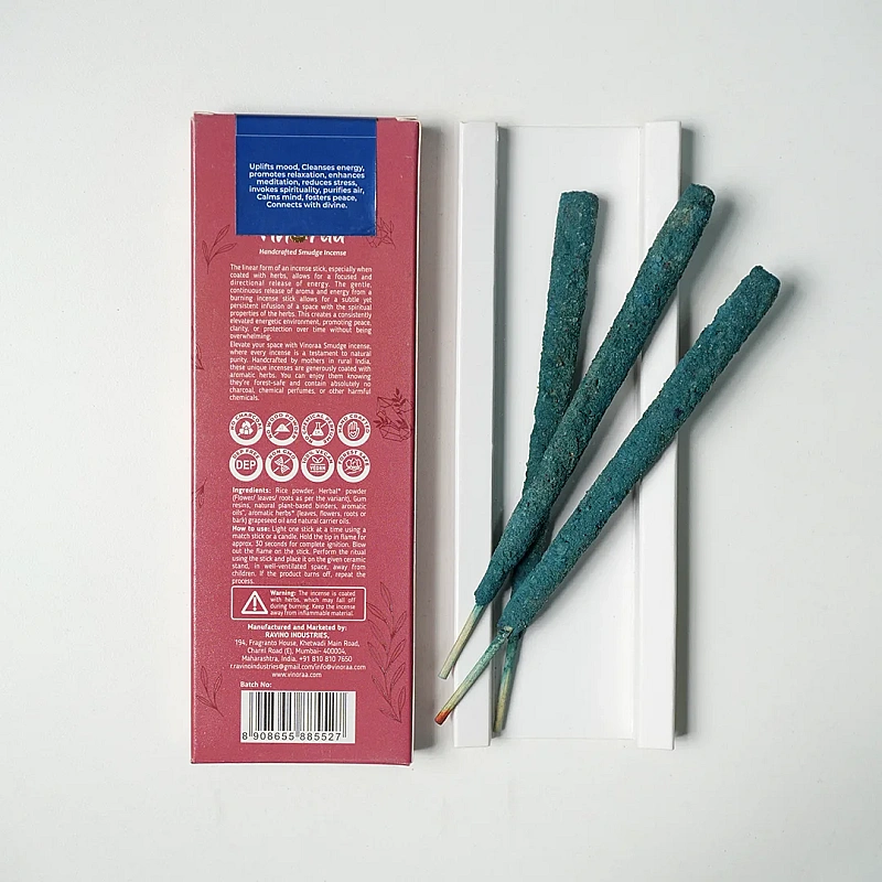 Frankincense Crystal Smudge Incense Thick Stick