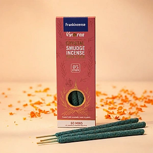 Frankincense Crystal Smudge Incense Thick Stick