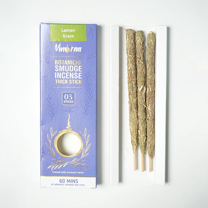 Lemon Grass Botanical Smudge Incense Thick Stick