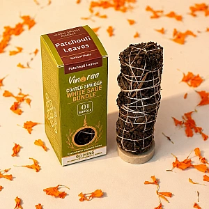 Patchouli Leave Coated Smudge White Sage Bundle