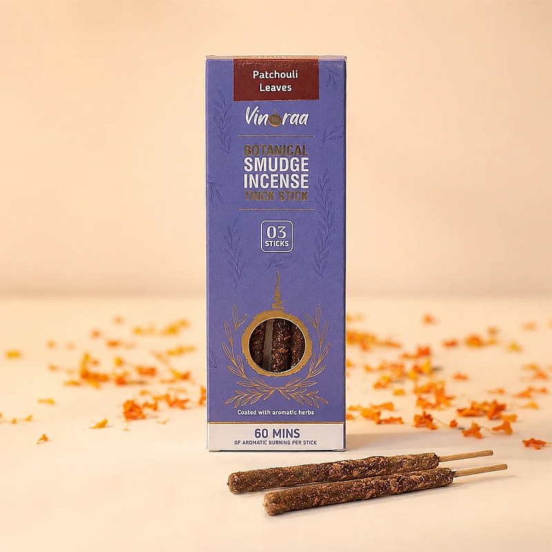 Patchouli Leaves Botanical Smudge Incense Thick Stick