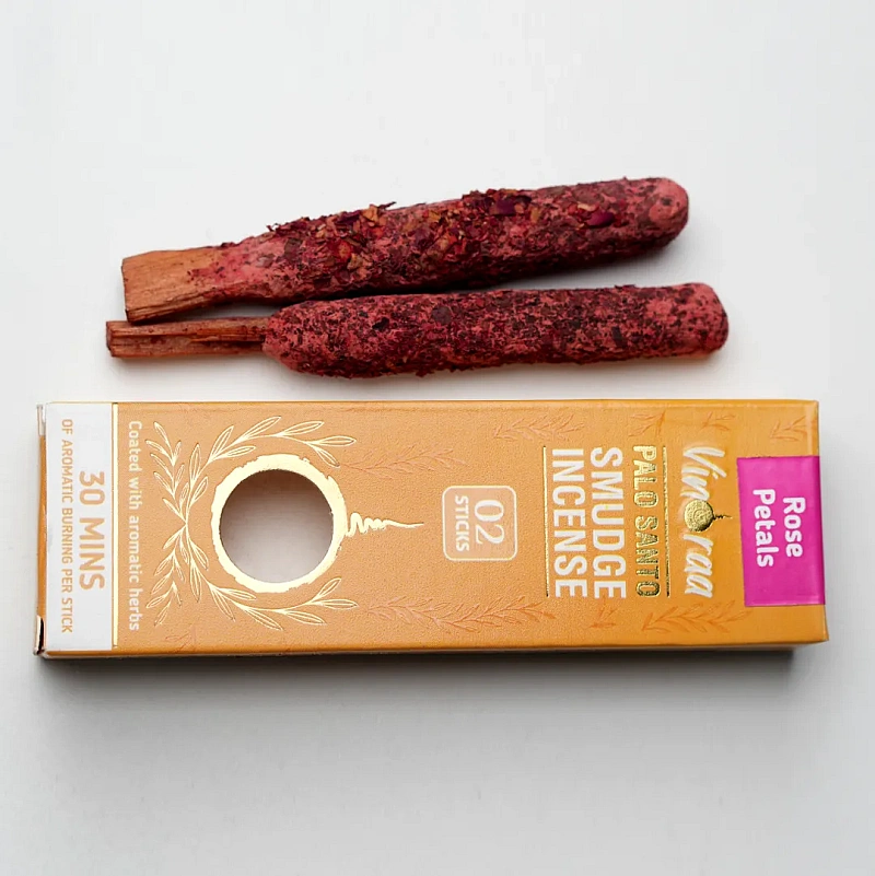 Rose Petal Palo Santo Smudge Incense