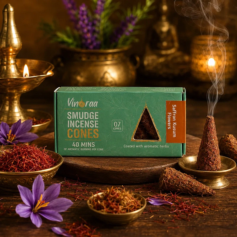 Saffron Smudge Incense Cones