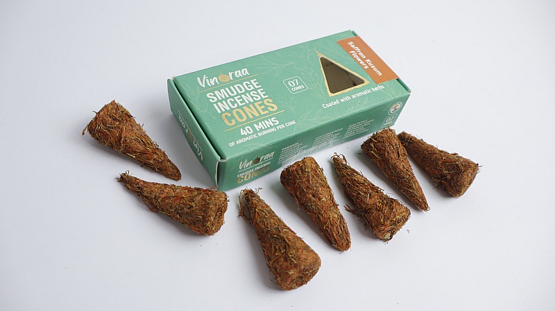 Saffron Smudge Incense Cones