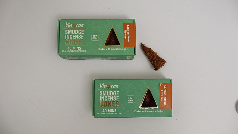 Saffron Smudge Incense Cones