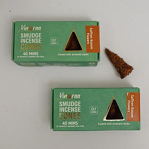 Saffron Smudge Incense Cones