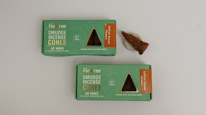Saffron Smudge Incense Cones