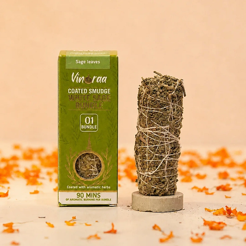 Sage Leave Coated Smudge White Sage Bundle