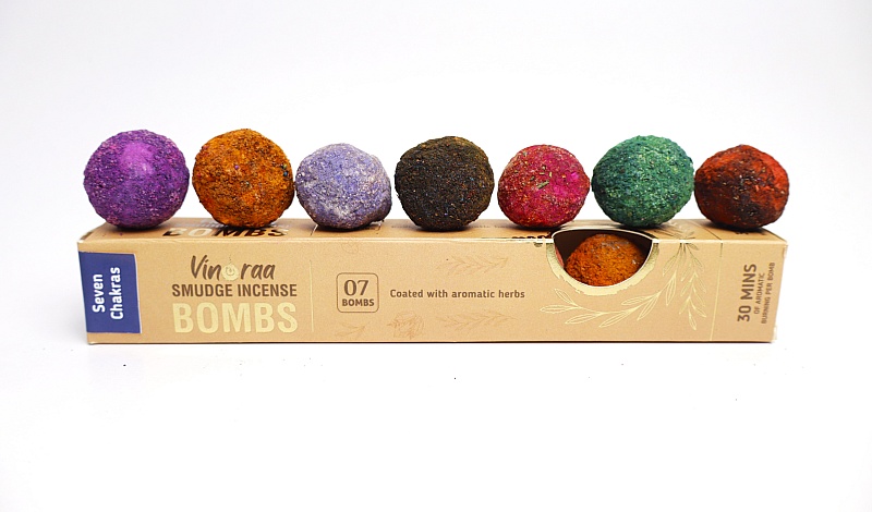 Seven Chakras Smudge Incense Bomb