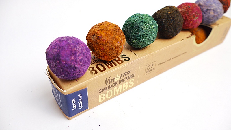 Seven Chakras Smudge Incense Bomb