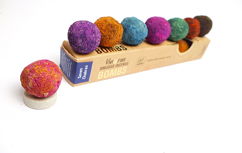 Seven Chakras Smudge Incense Bomb