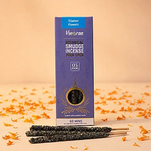 Tibetan Flowers Botanical Smudge Incense Thick Stick