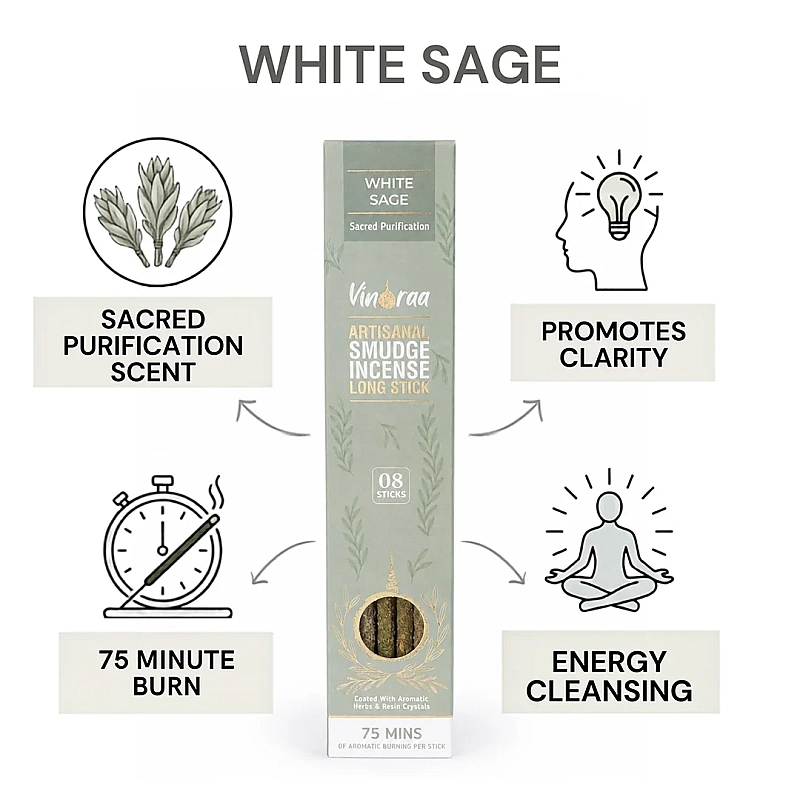 White Sage Smudge Incense Stick