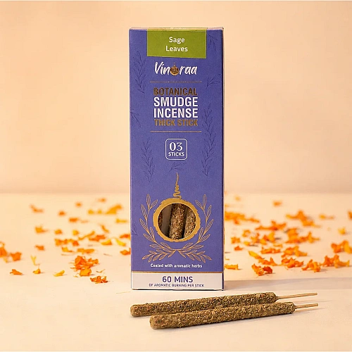 Sage Leaves Botanical Smudge Incense Thick Stick